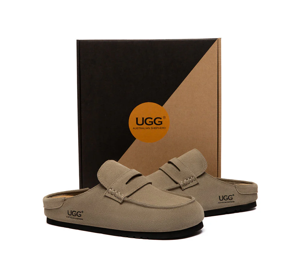 Unisex Suede Slip On Casual Mules Casten - Image 11