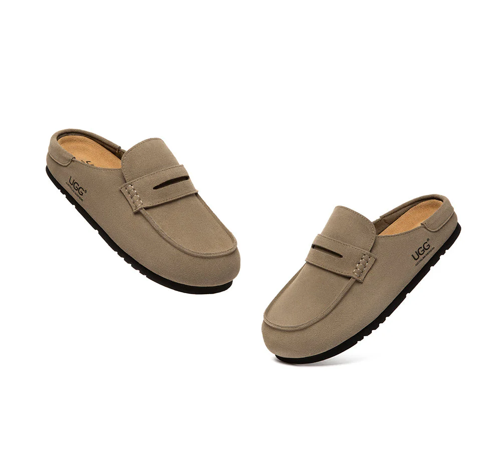 Unisex Suede Slip On Casual Mules Casten - Image 12