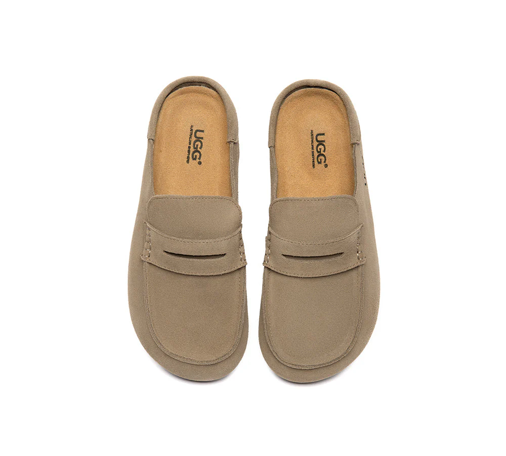 Unisex Suede Slip On Casual Mules Casten - Image 13