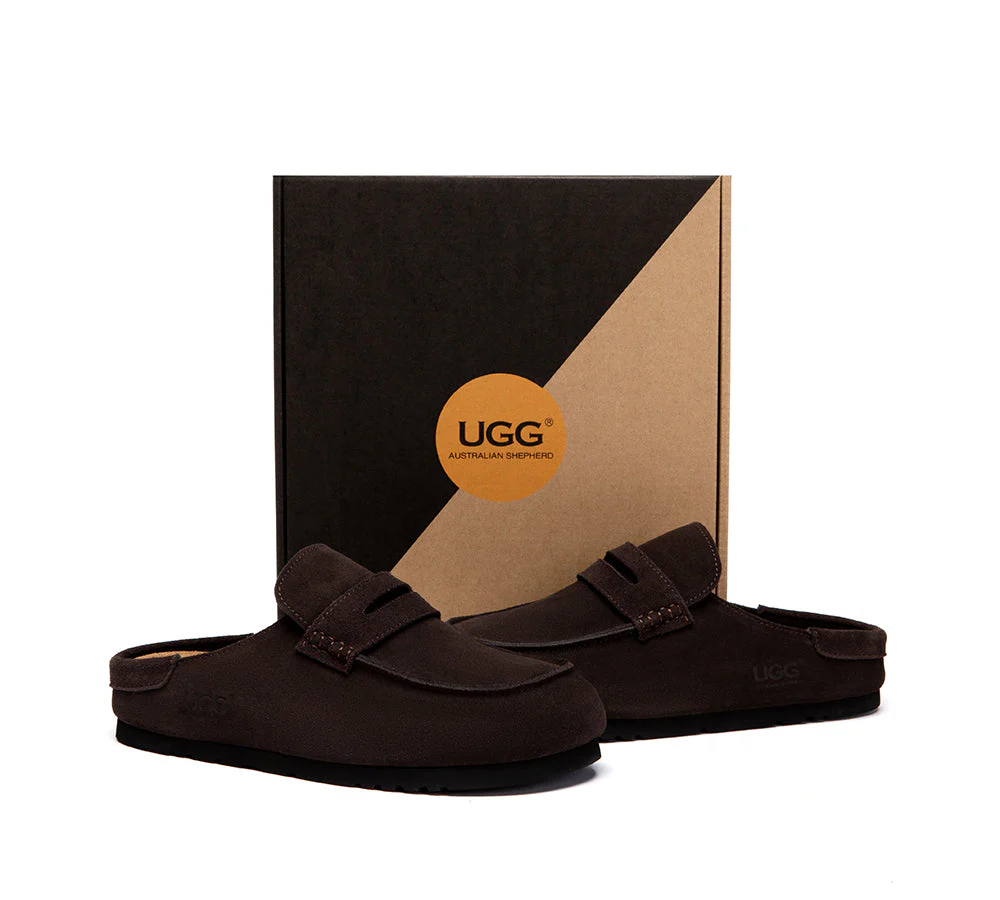 Unisex Suede Slip On Casual Mules Casten - Image 17