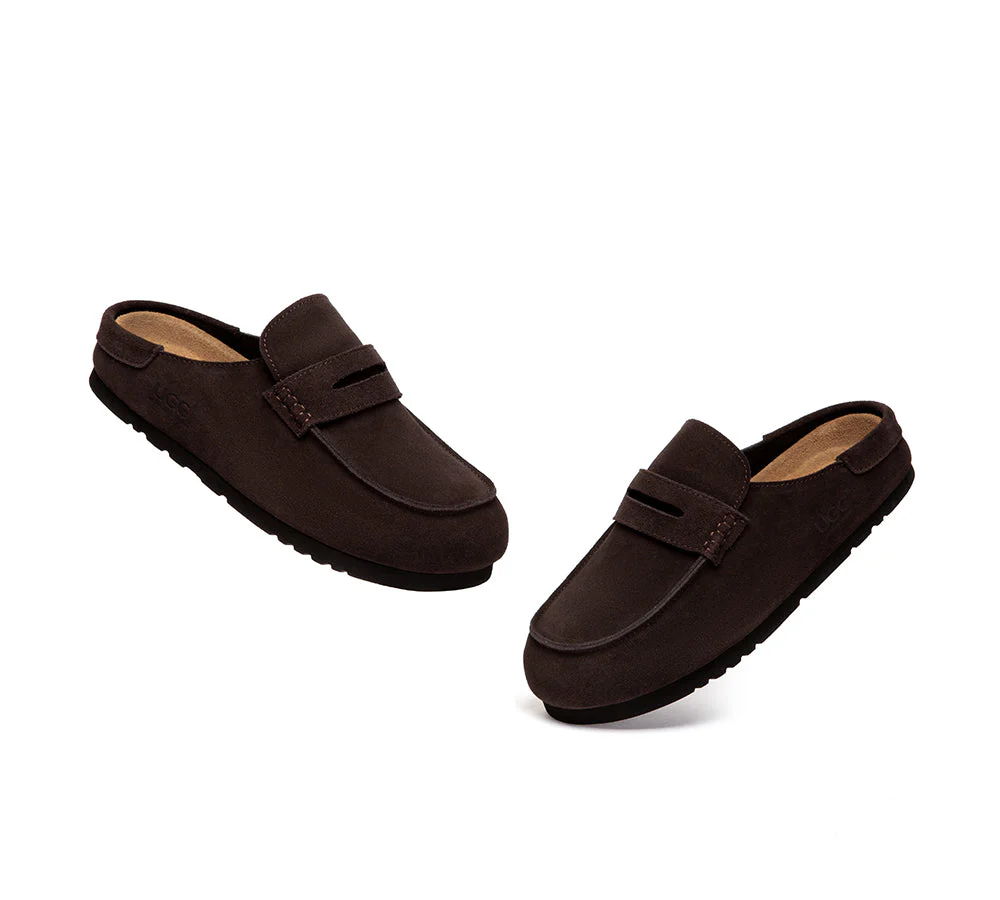 Unisex Suede Slip On Casual Mules Casten - Image 18