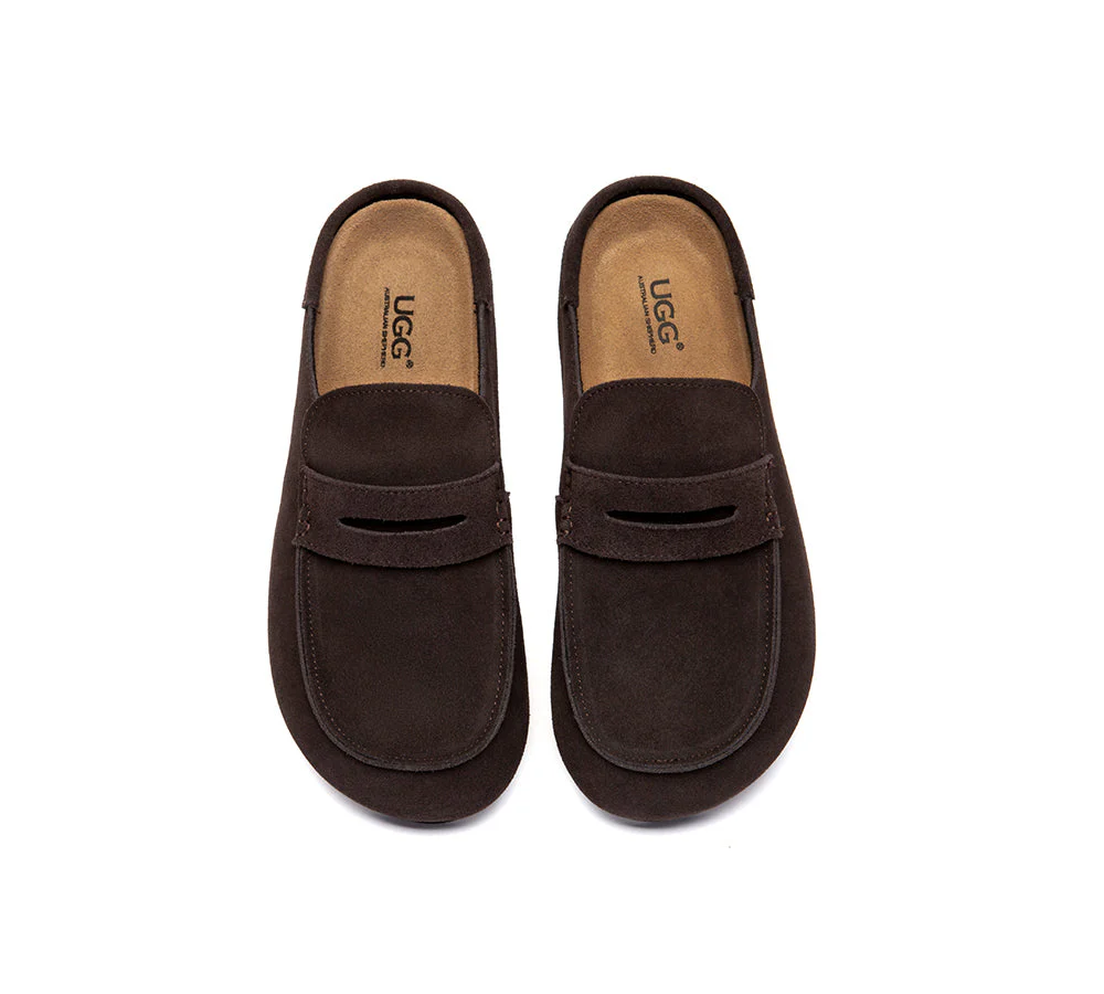 Unisex Suede Slip On Casual Mules Casten - Image 19