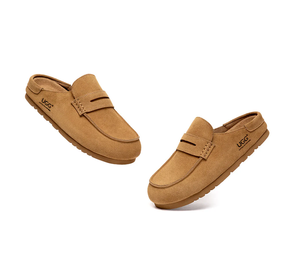 Unisex Suede Slip On Casual Mules Casten - Image 6