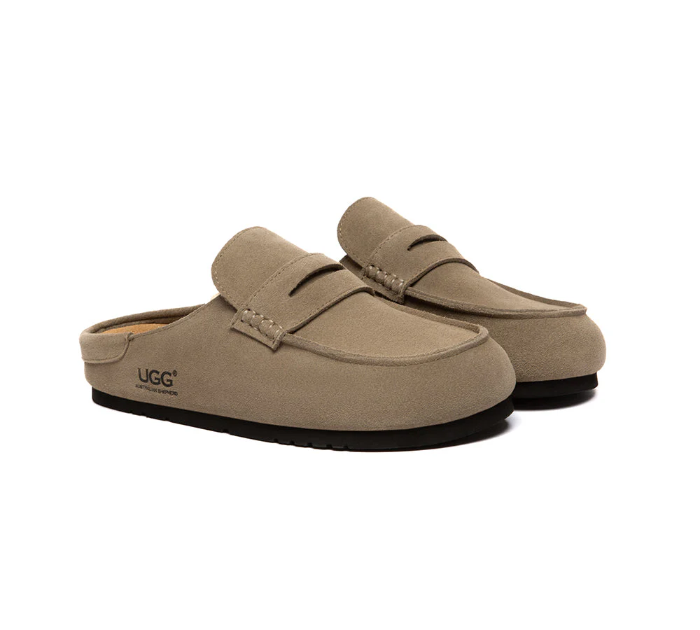 Unisex Suede Slip On Casual Mules Casten - Image 9