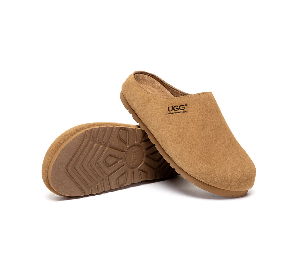 Unisex Suede Slip On Casual Mules Marven - Image 3