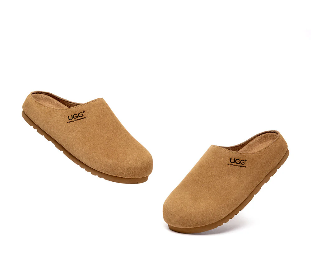 Unisex Suede Slip On Casual Mules Marven - Image 5