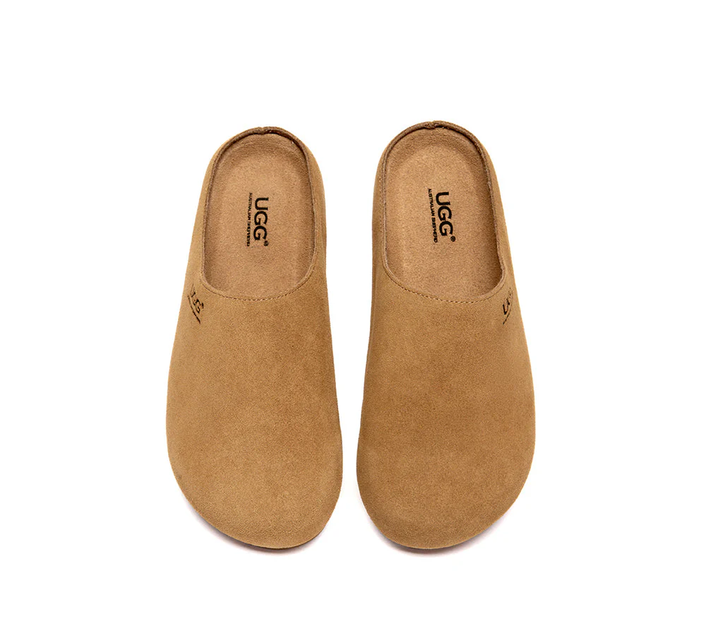 Unisex Suede Slip On Casual Mules Marven - Image 6