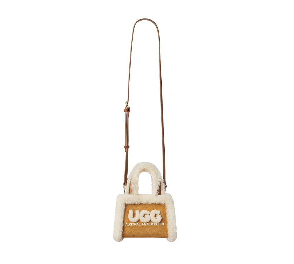 Women Fluffy Shearling Strap Over Shoulder Bag Momo - Image 8