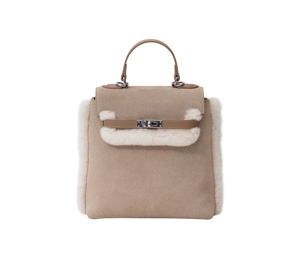 Women Fluffy Wool Adjustable Strap Over Shoulder Kenny Bag - Image 12