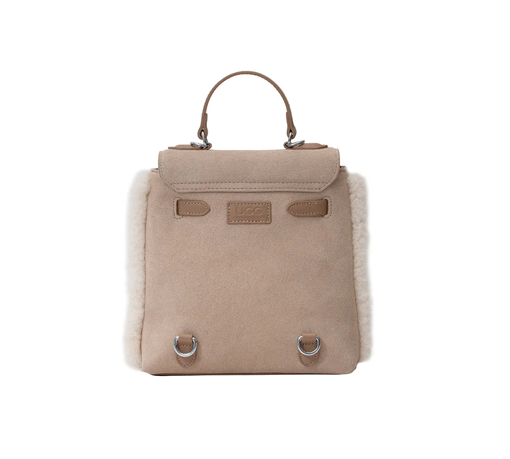 Women Fluffy Wool Adjustable Strap Over Shoulder Kenny Bag - Image 13