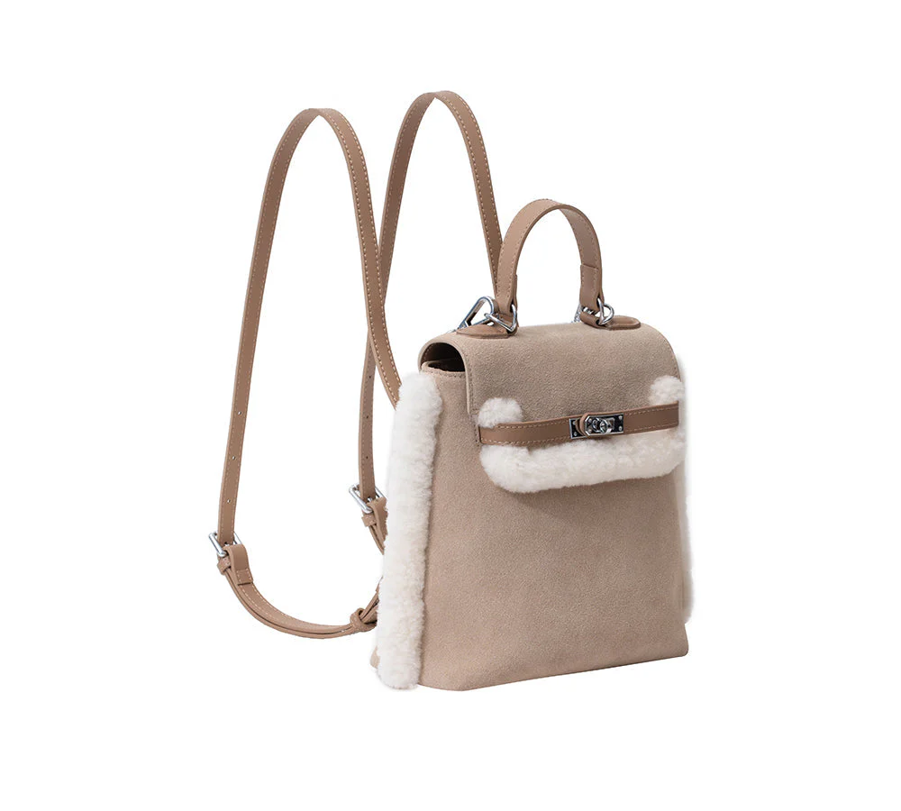 Women Fluffy Wool Adjustable Strap Over Shoulder Kenny Bag - Image 16