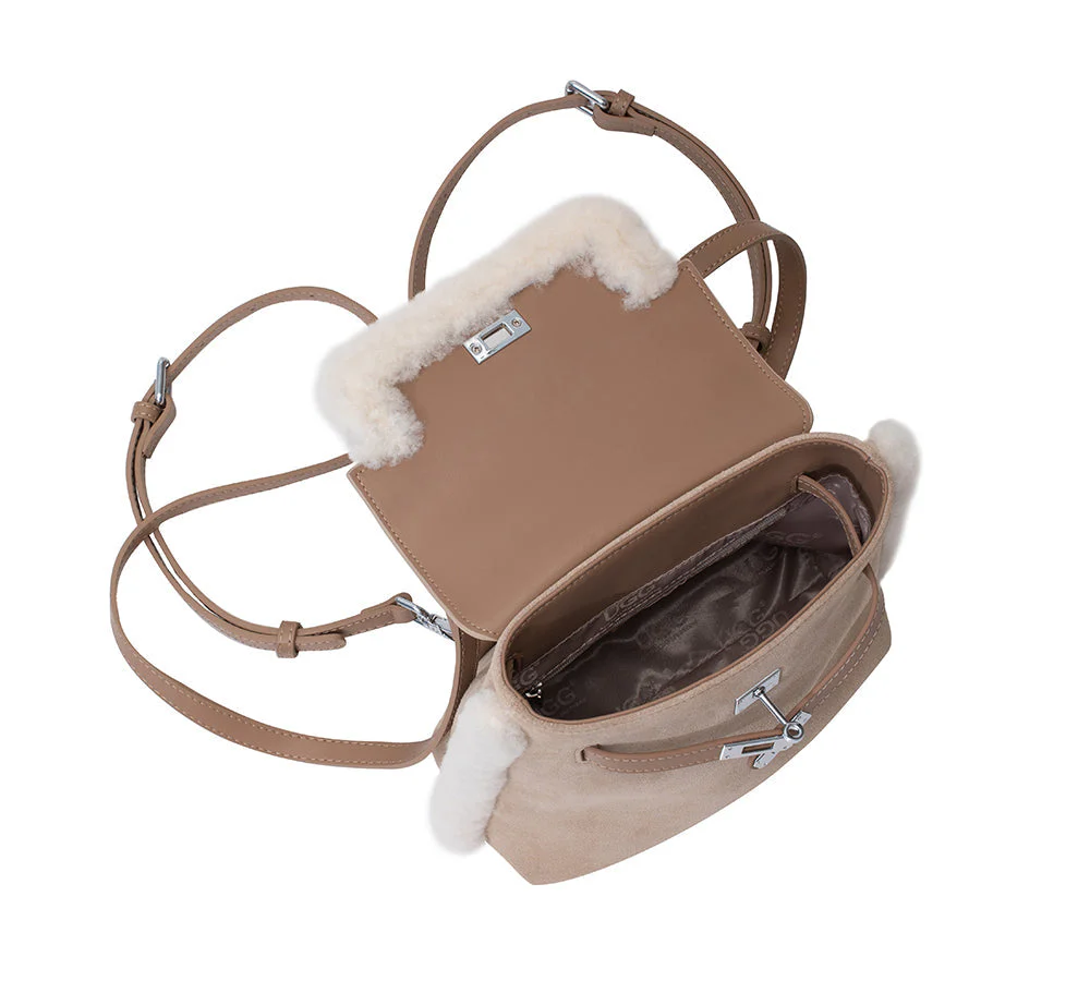 Women Fluffy Wool Adjustable Strap Over Shoulder Kenny Bag - Image 17