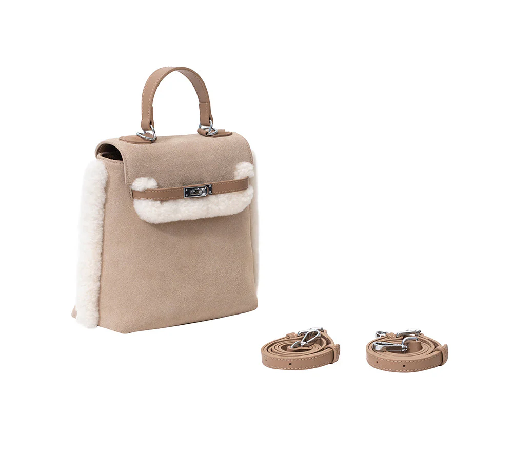 Women Fluffy Wool Adjustable Strap Over Shoulder Kenny Bag - Image 18