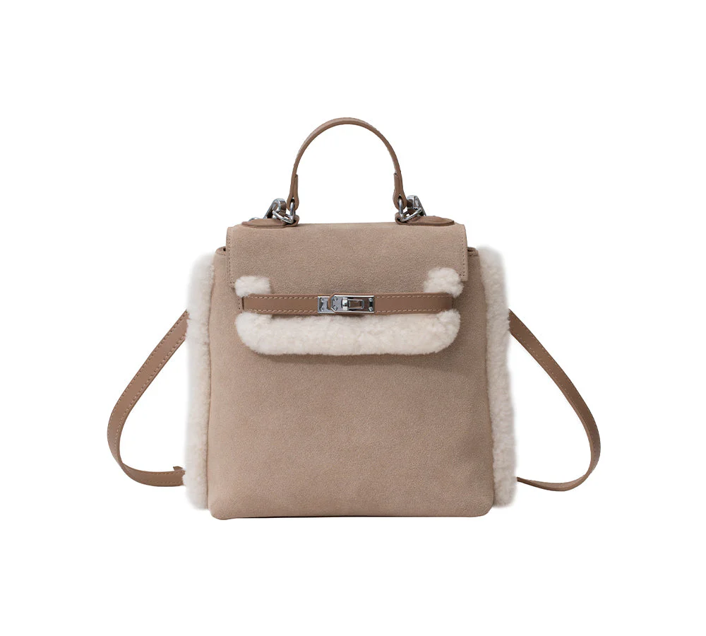 Women Fluffy Wool Adjustable Strap Over Shoulder Kenny Bag - Image 20