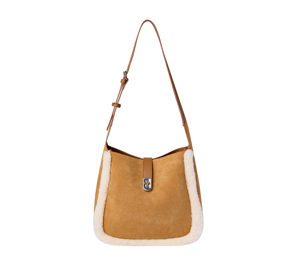 Women Fluffy Wool Over Shoulder Bag Dona