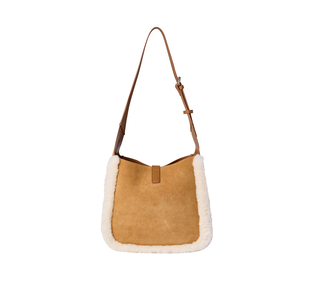 Women Fluffy Wool Over Shoulder Bag Dona - Image 2