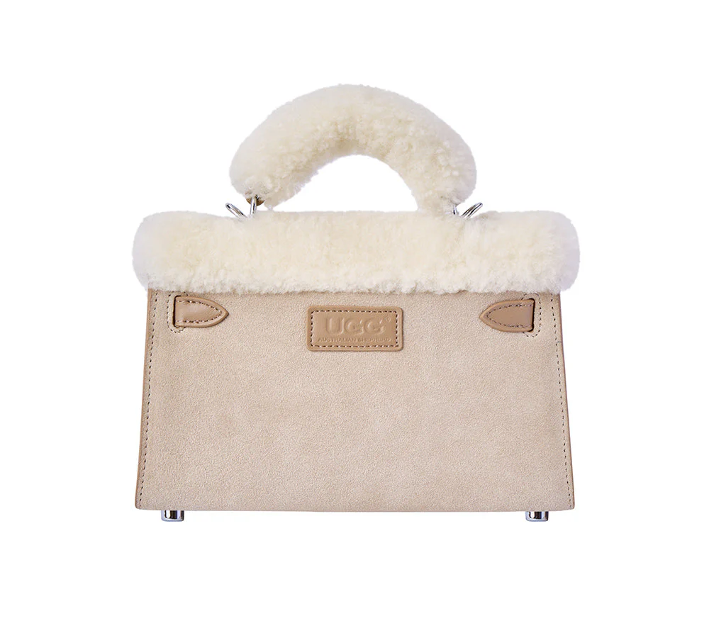 Women Fluffy Wool Over Shoulder Bag Frostie - Image 11