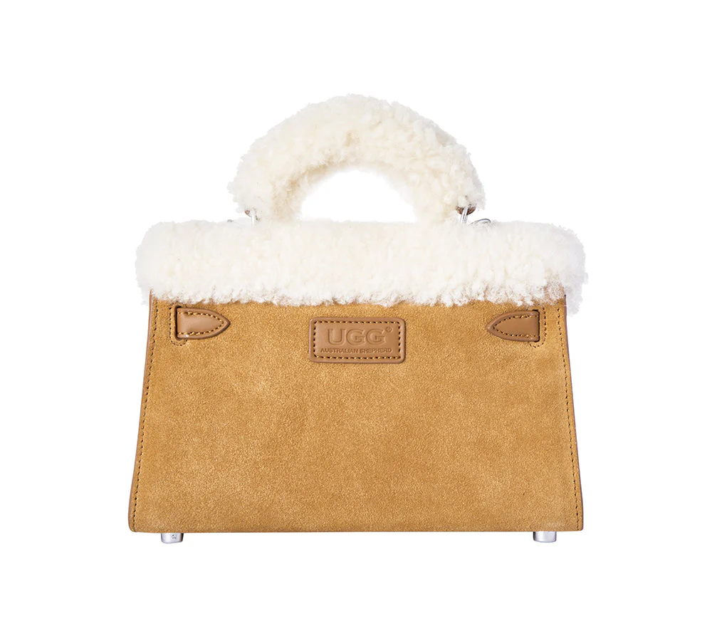 Women Fluffy Wool Over Shoulder Bag Frostie - Image 3