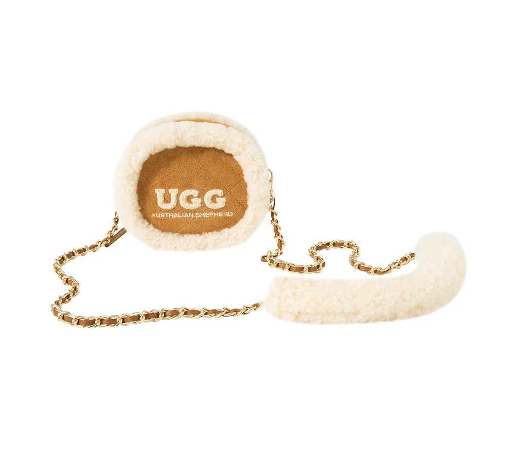 Women Fluffy Wool Over Shoulder Ovelle Bag - Image 3