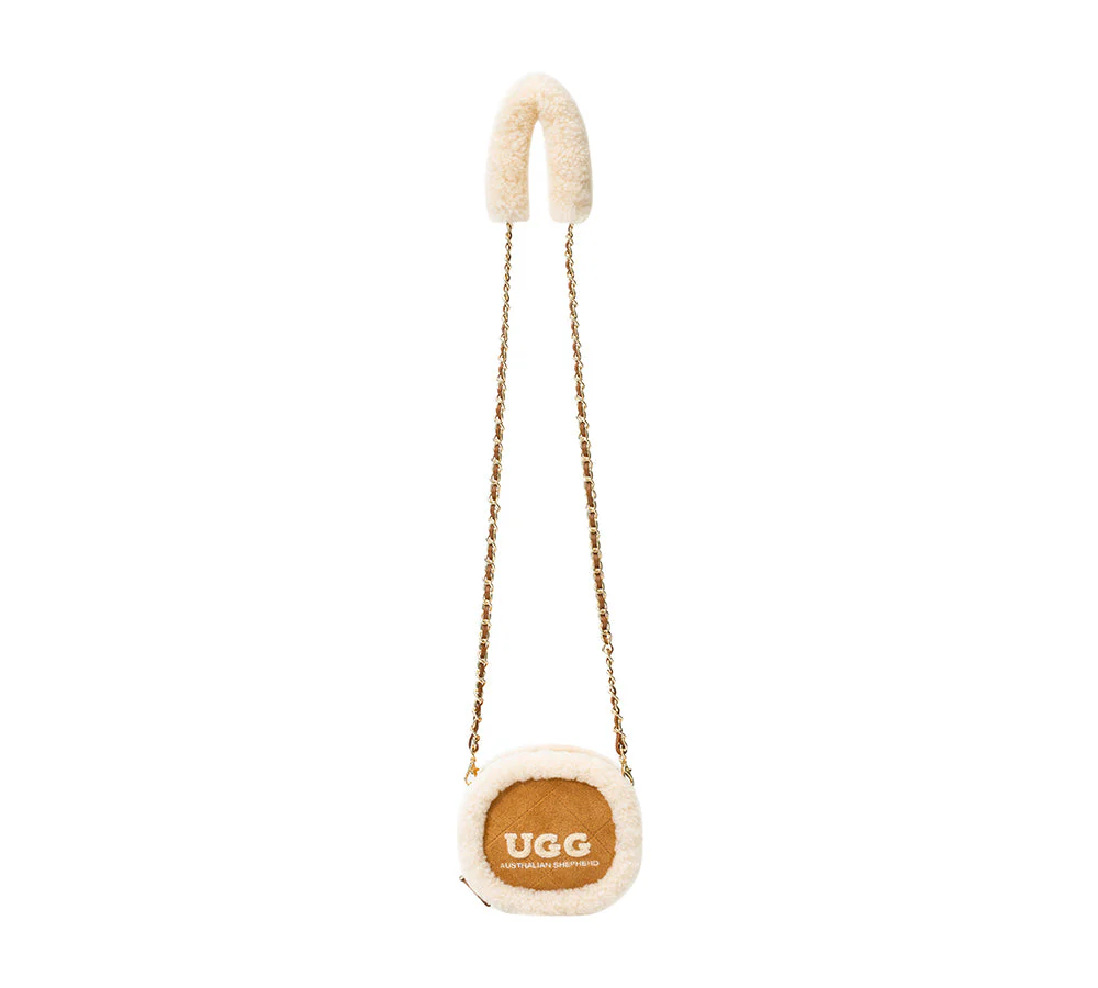Women Fluffy Wool Over Shoulder Ovelle Bag - Image 6