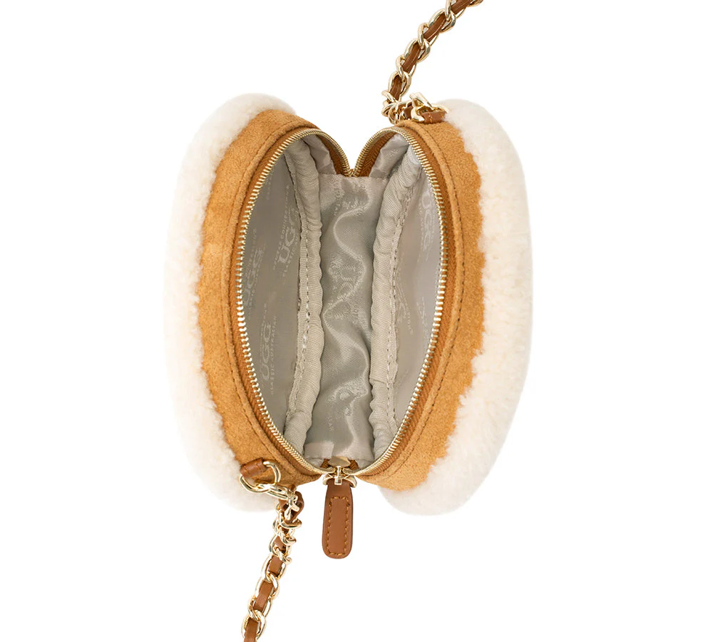 Women Fluffy Wool Over Shoulder Ovelle Bag - Image 8