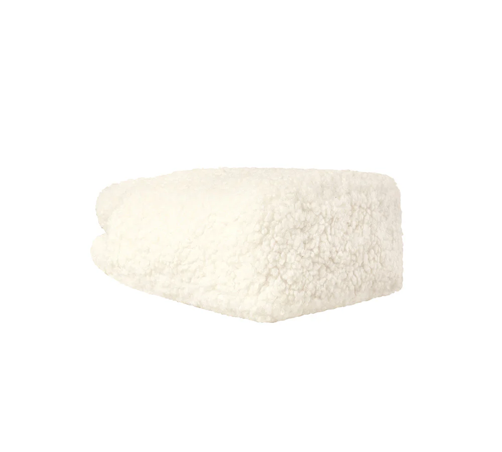 Women Hand Over Shoulder Fluffy Boucle Bag - Image 7