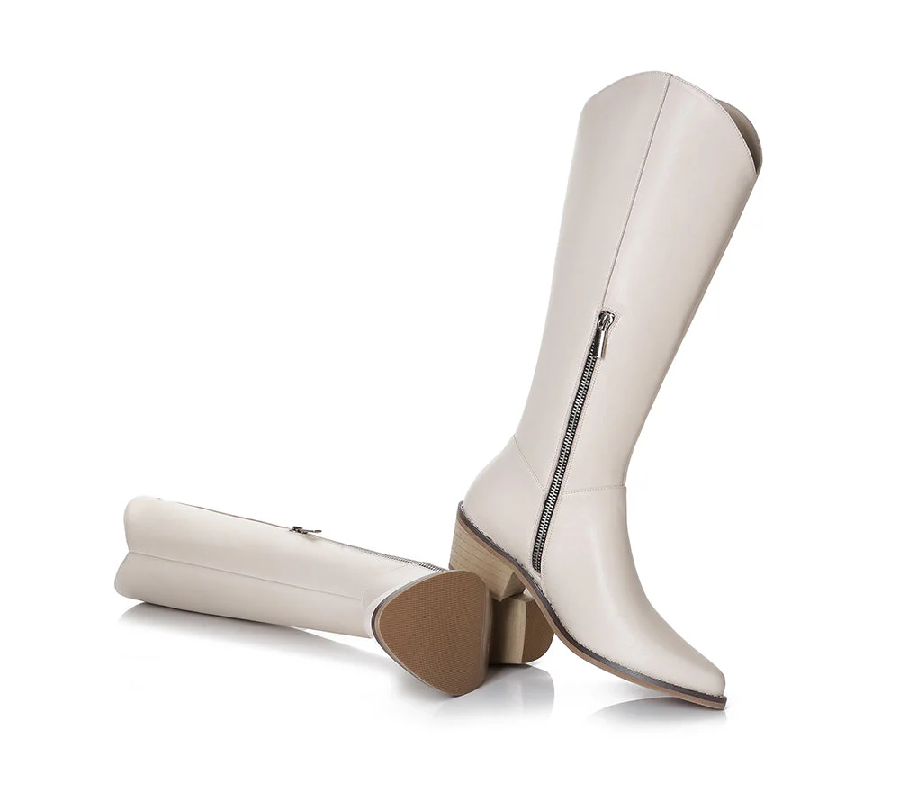 Women Leather Boots Knee-High Fashion Boots Catalina - Image 11