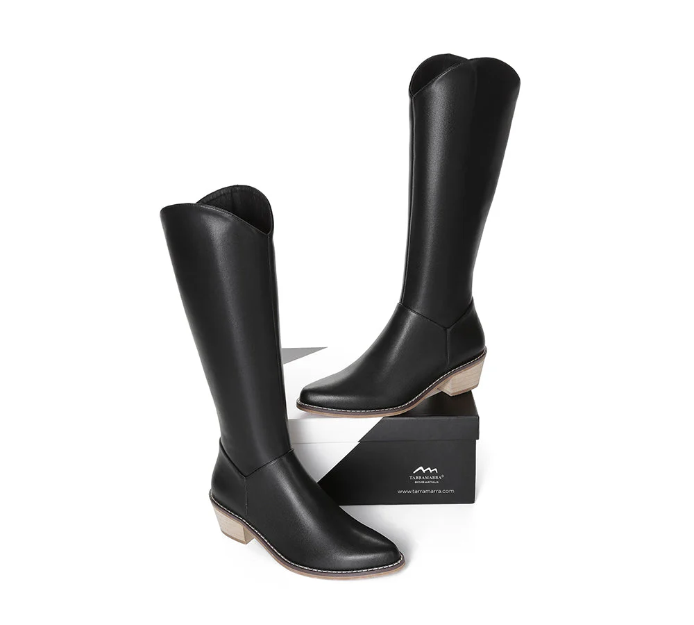 Women Leather Boots Knee-High Fashion Boots Catalina - Image 3