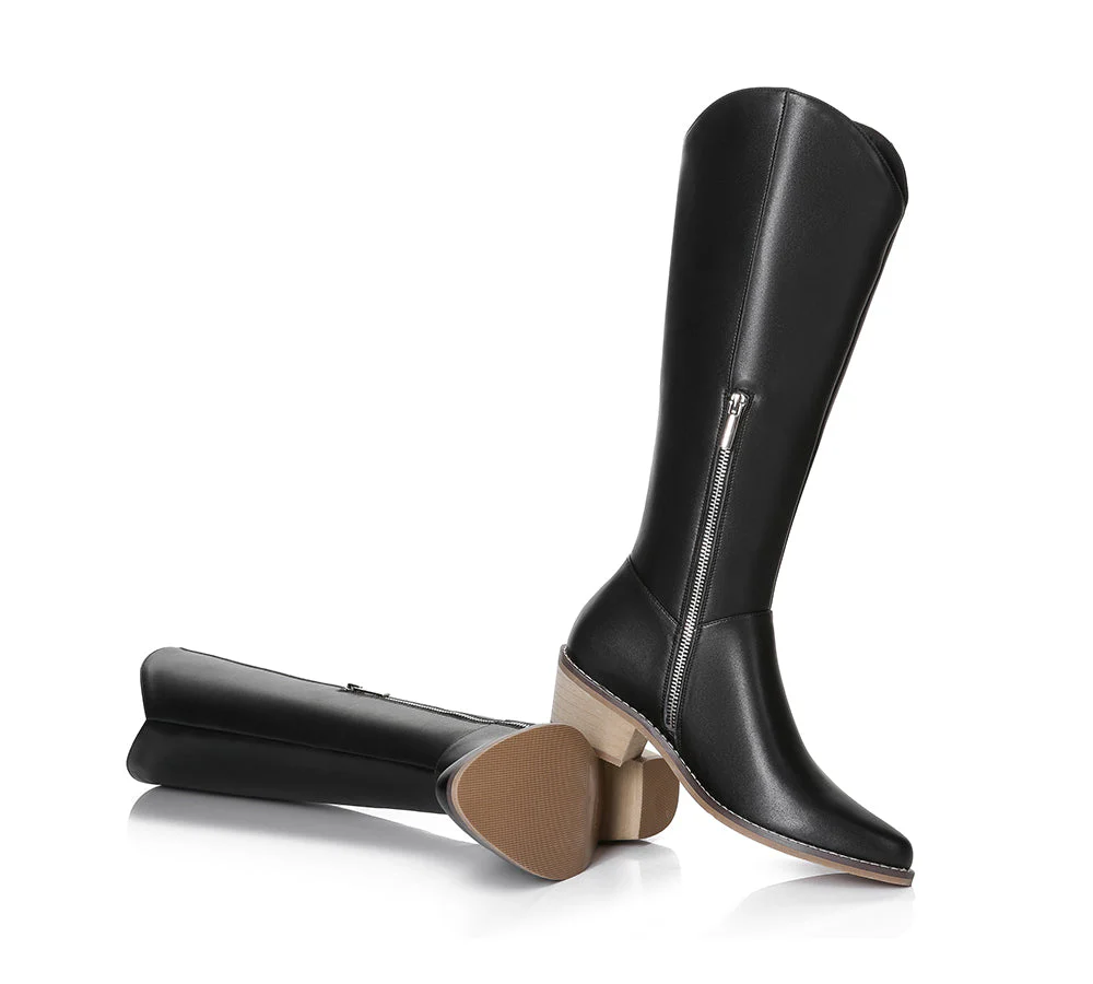 Women Leather Boots Knee-High Fashion Boots Catalina - Image 4