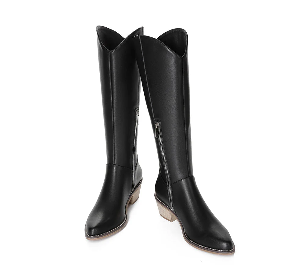 Women Leather Boots Knee-High Fashion Boots Catalina - Image 6