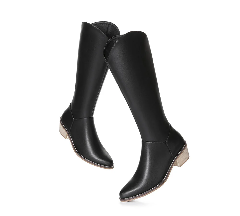 Women Leather Boots Knee-High Fashion Boots Catalina - Image 7