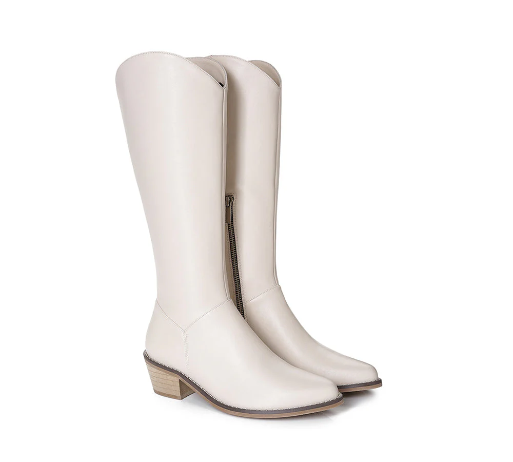 Women Leather Boots Knee-High Fashion Boots Catalina - Image 9