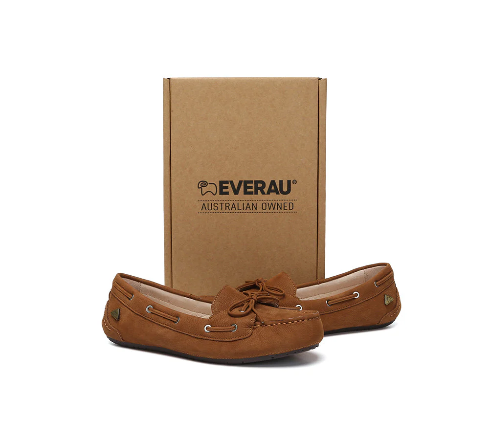 Women Leather Bow Casual Loafers Summer Moccasins Monty - Image 11