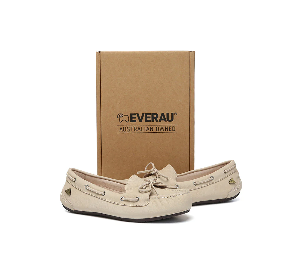 Women Leather Bow Casual Loafers Summer Moccasins Monty - Image 17