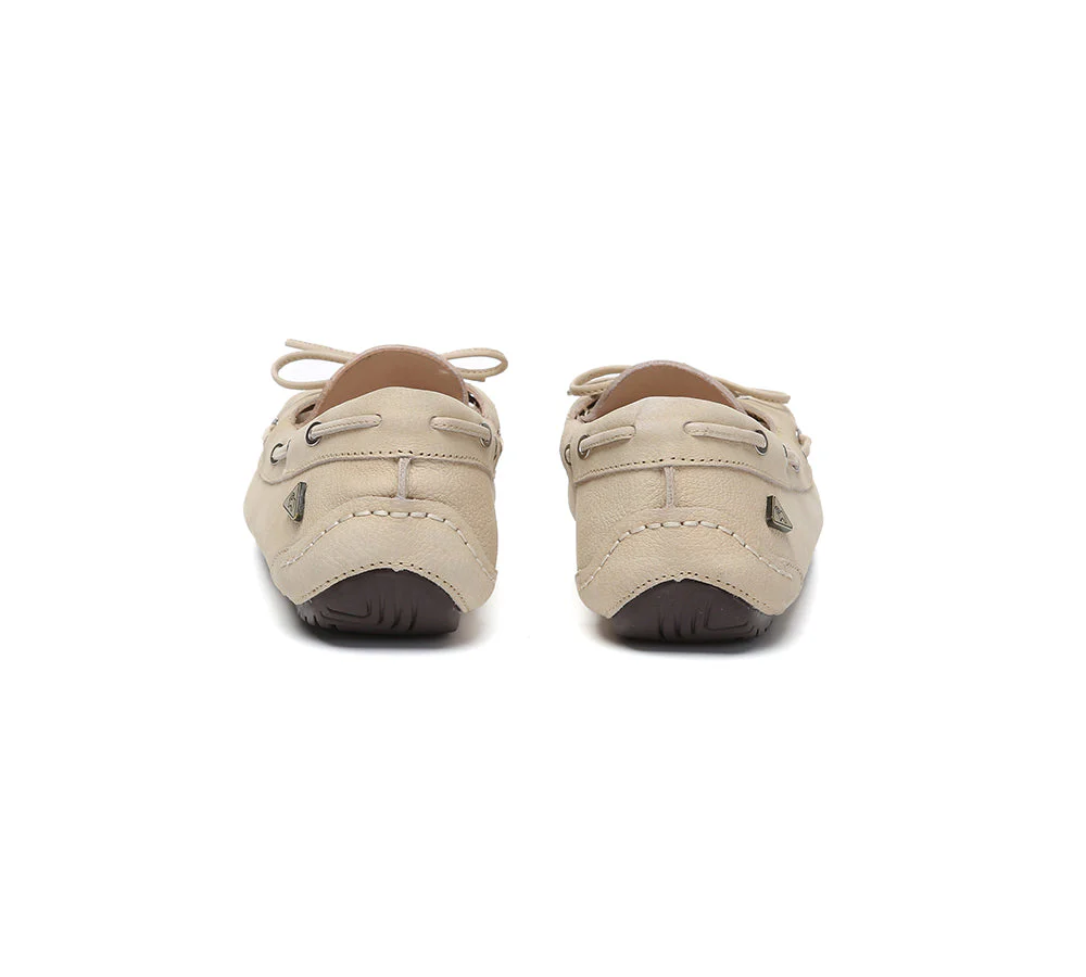 Women Leather Bow Casual Loafers Summer Moccasins Monty - Image 20