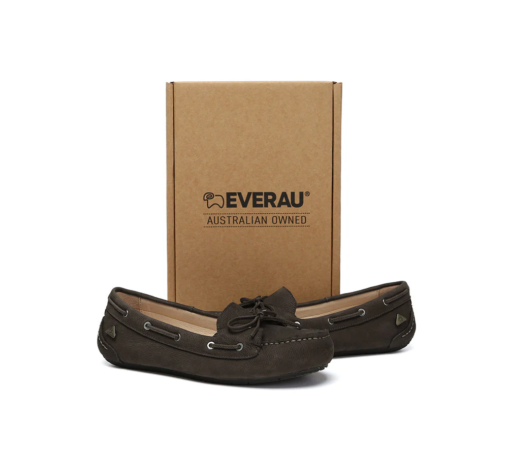 Women Leather Bow Casual Loafers Summer Moccasins Monty - Image 23