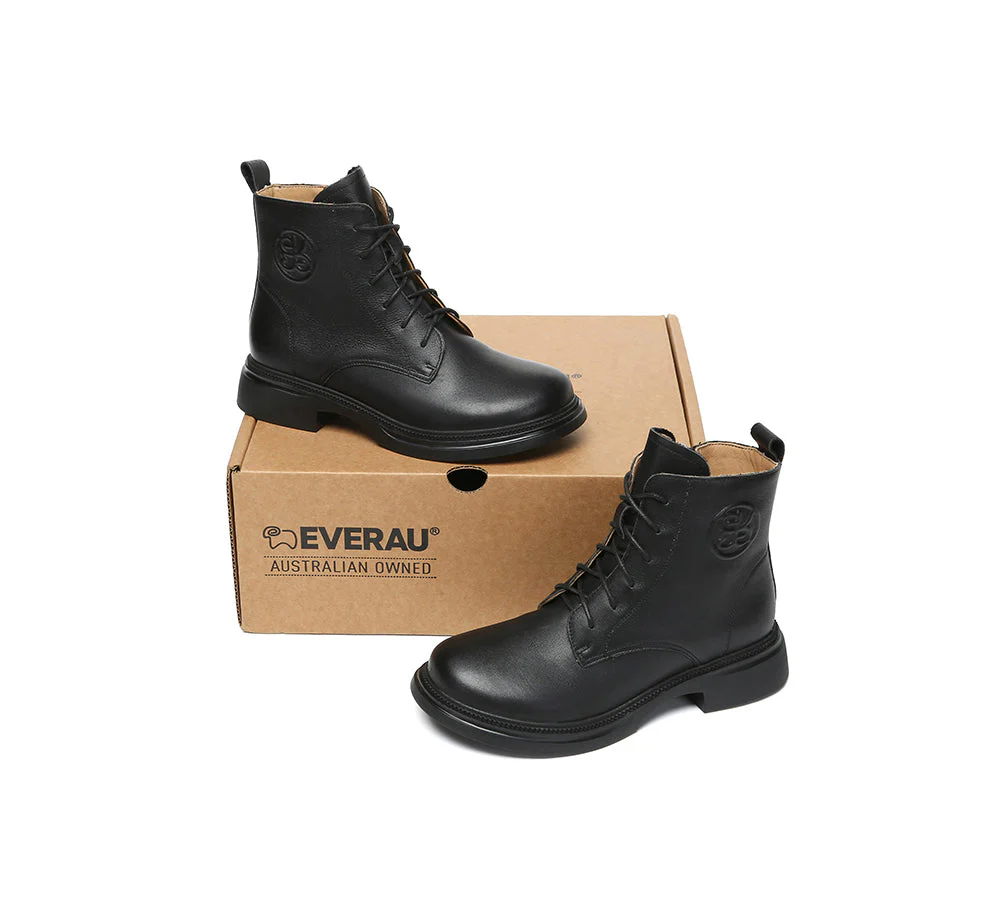 Women Leather Lace Up Ankle Boots Gabriela - Image 11