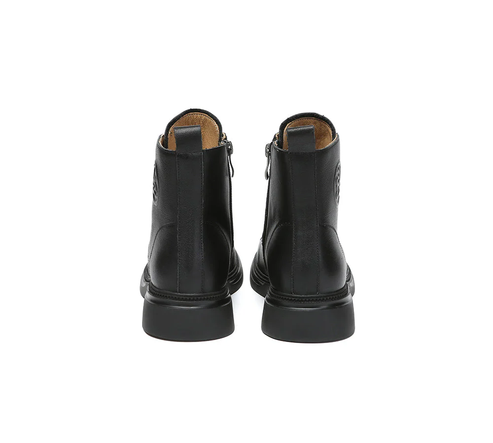 Women Leather Lace Up Ankle Boots Gabriela - Image 14