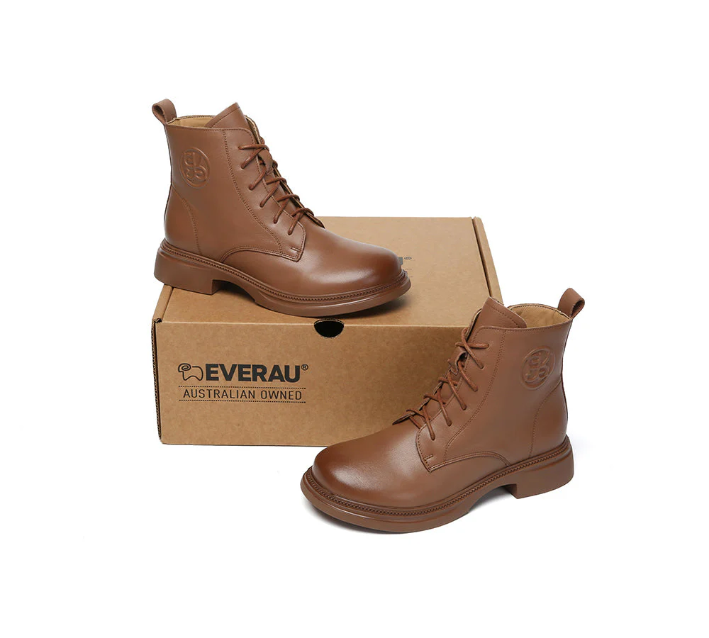 Women Leather Lace Up Ankle Boots Gabriela - Image 5