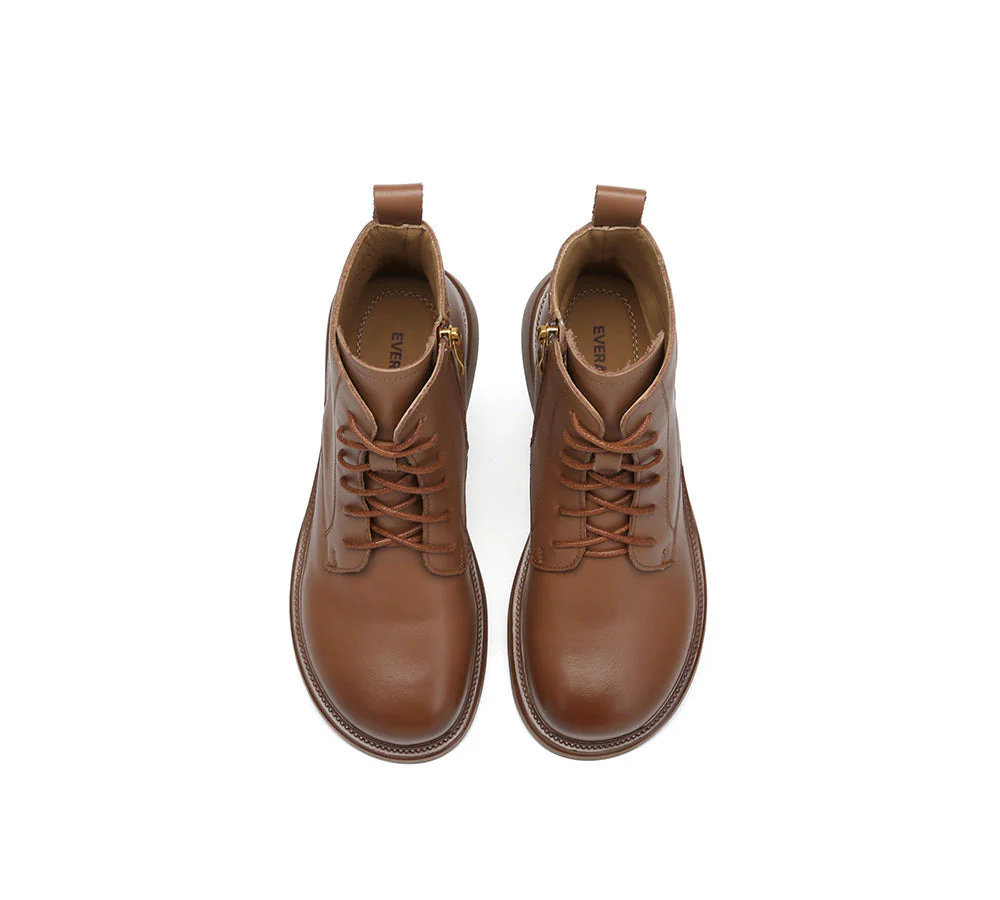 Women Leather Lace Up Ankle Boots Gabriela - Image 7