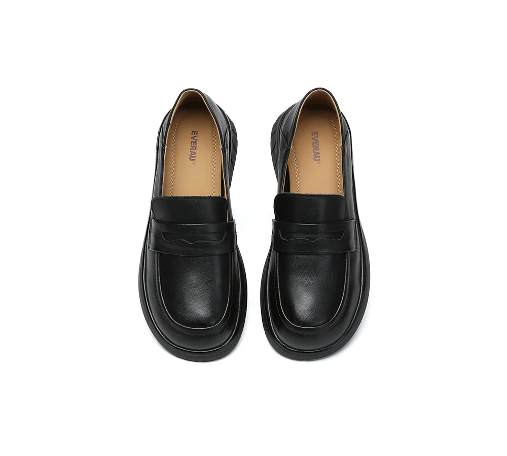 Women Leather Loafers Flexible Heel Flats Pansy - Image 12