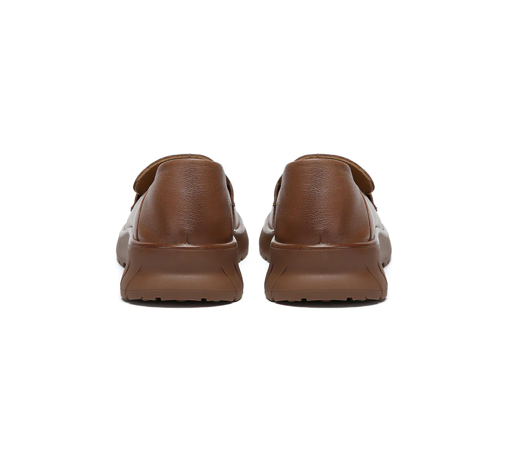 Women Leather Loafers Flexible Heel Flats Pansy - Image 7