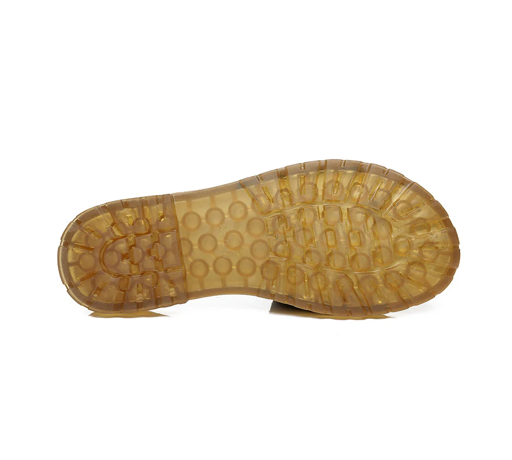 Women Leather Slides Ultra Soft Footbed Flats Jianna - Image 13