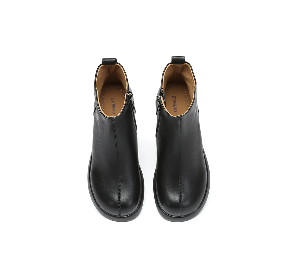 Women Leather Zipper Ankle Boots Chapple - Image 13