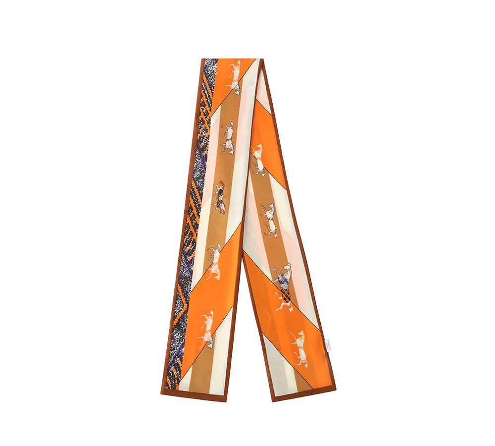 Women Long Silk Scarf - Image 31