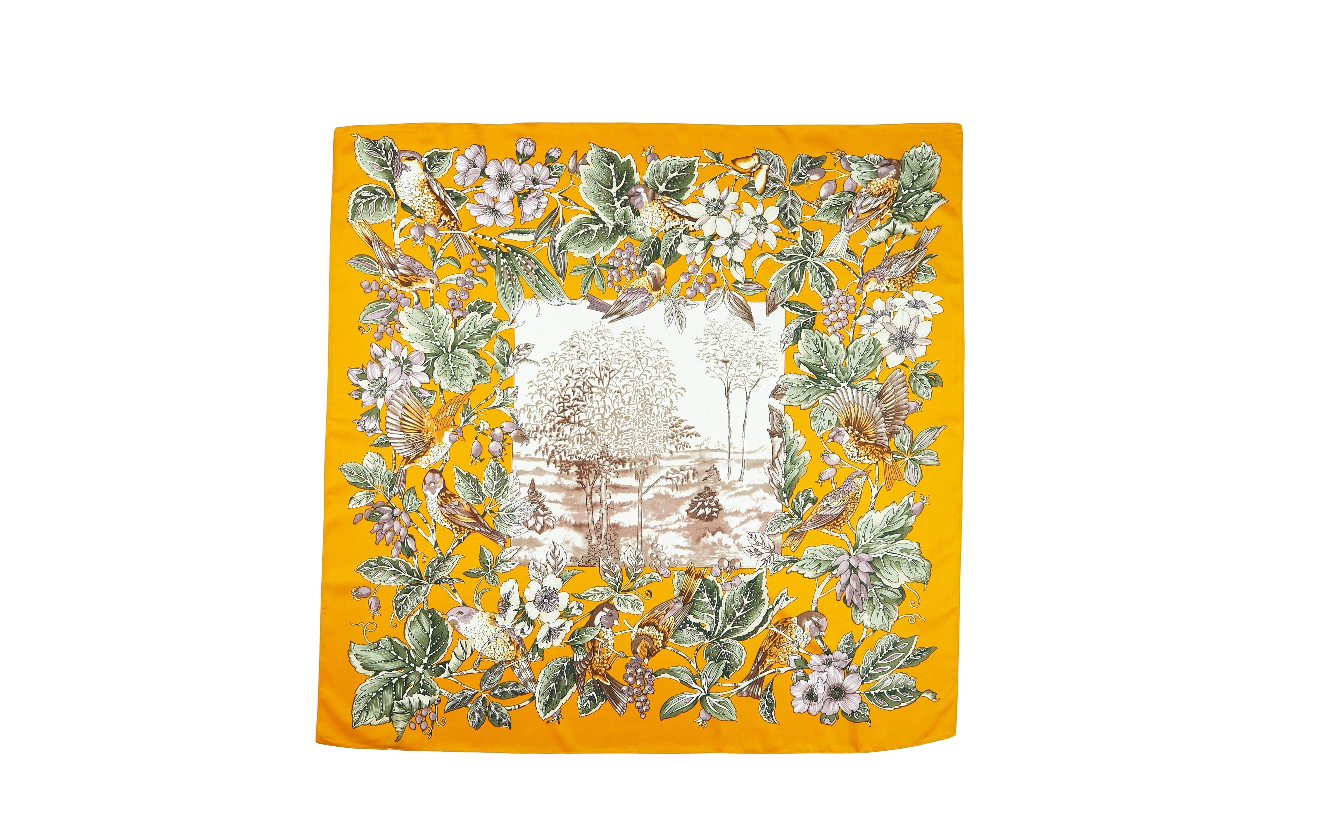 Women Square Silk Scarf - Image 11