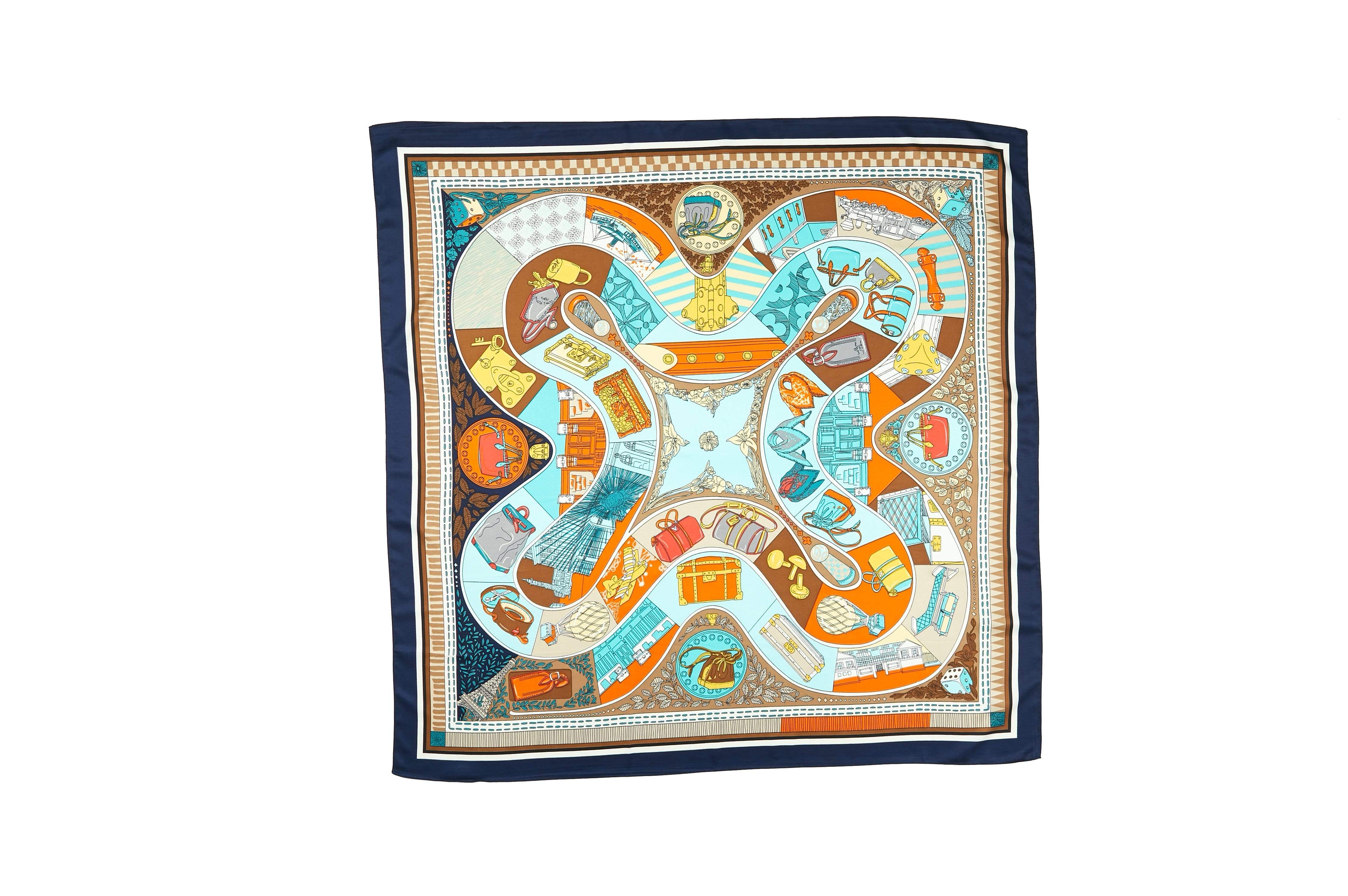 Women Square Silk Scarf - Image 16