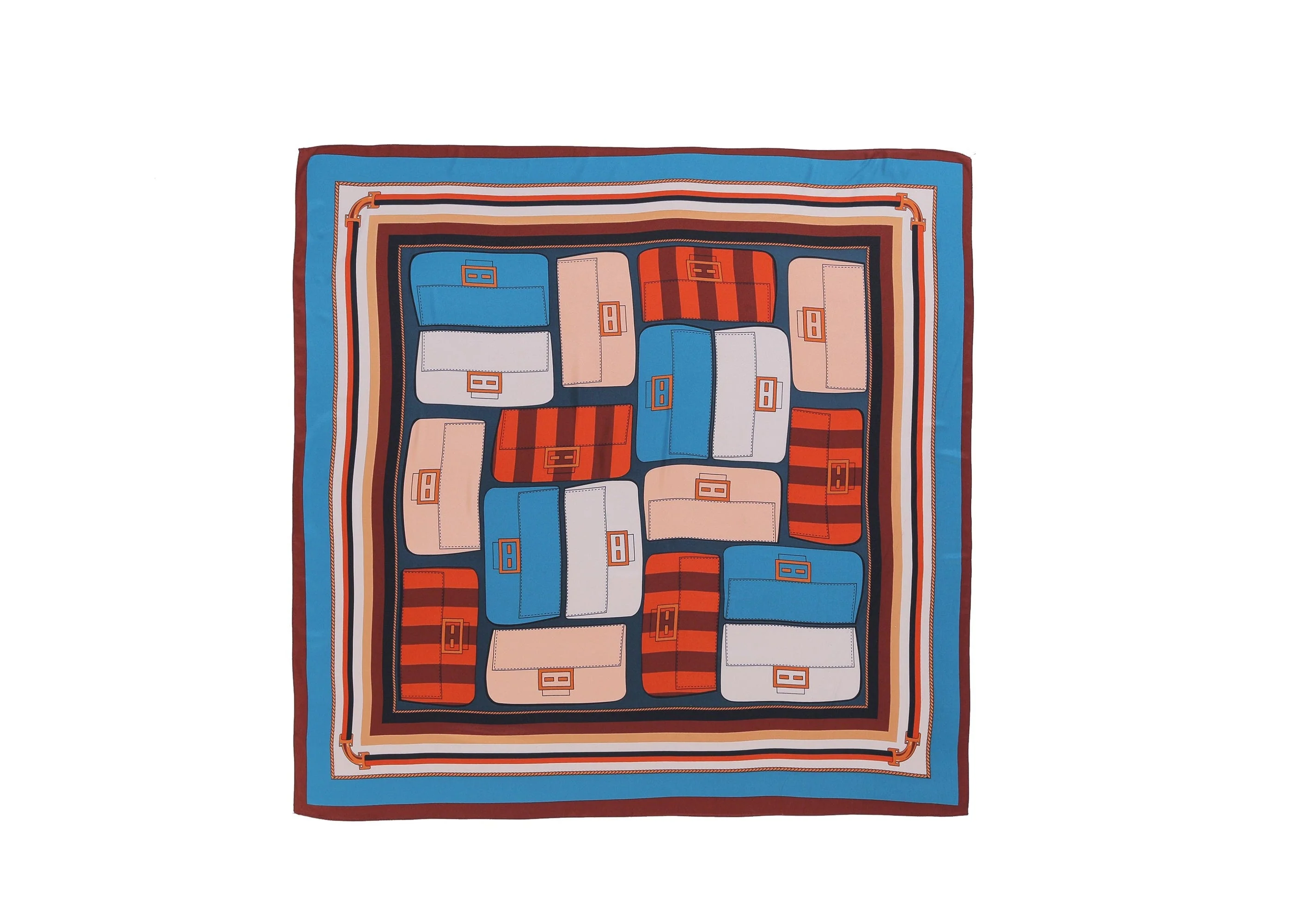 Women Square Silk Scarf - Image 21