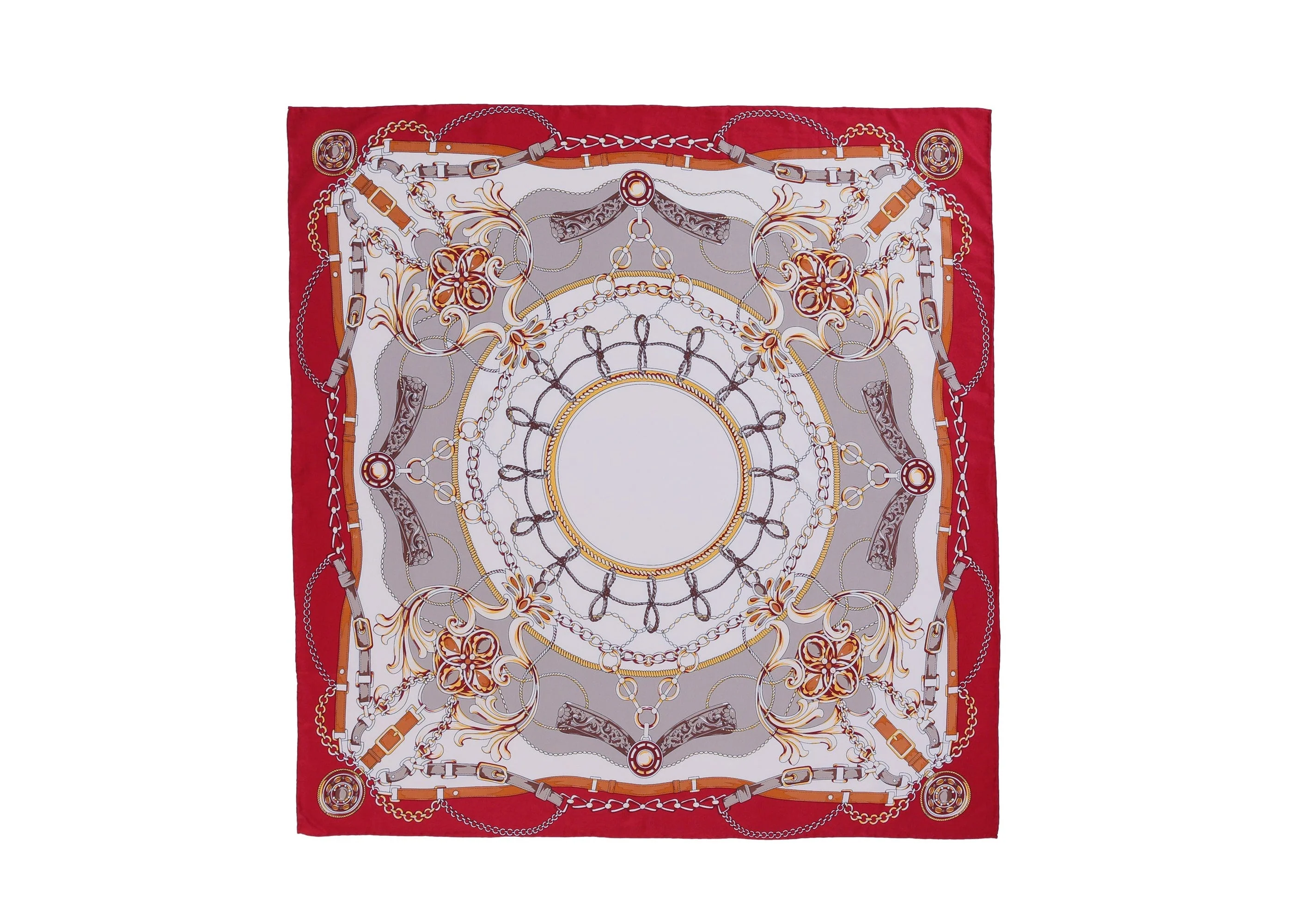 Women Square Silk Scarf - Image 24