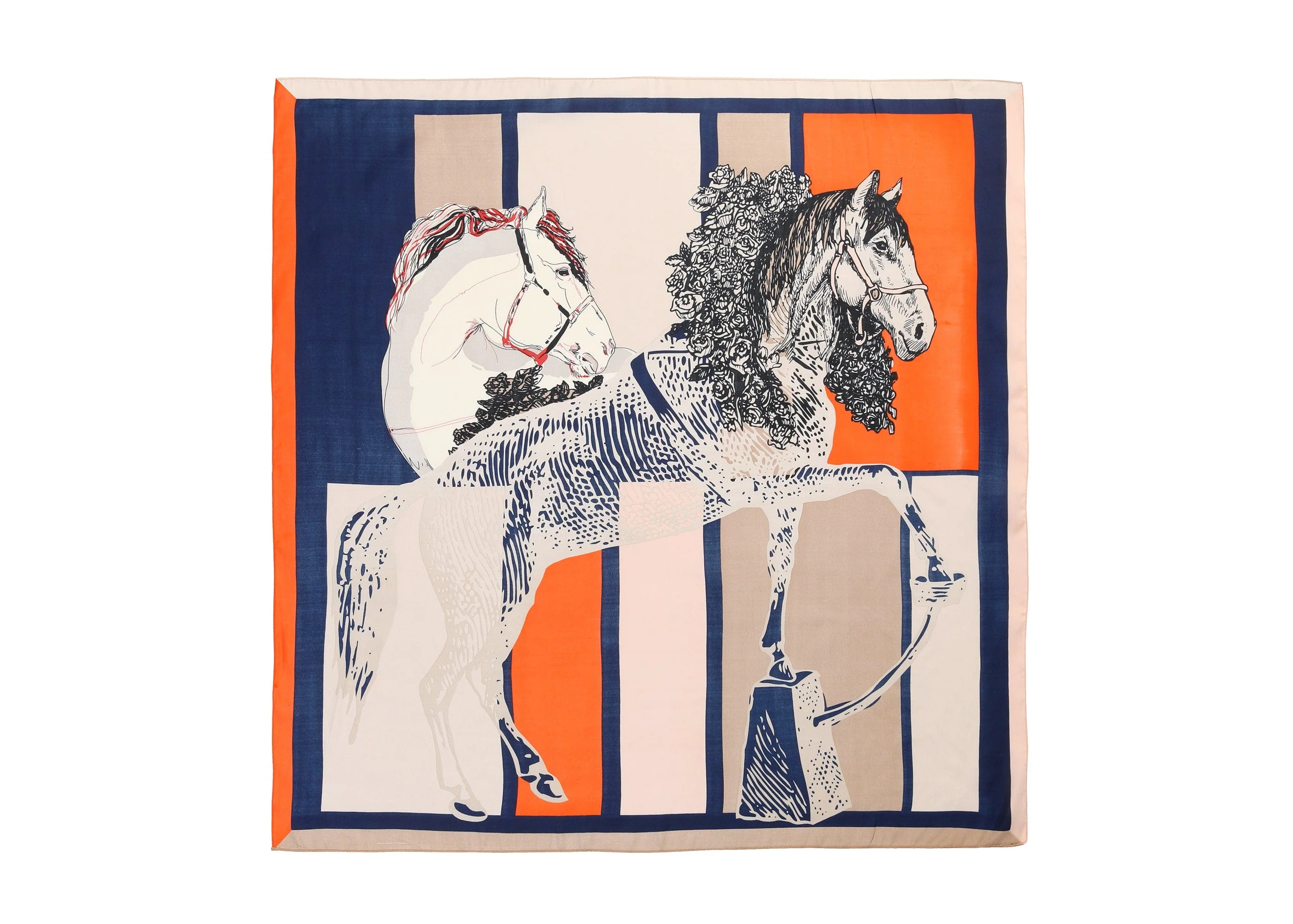 Women Square Silk Scarf - Image 28
